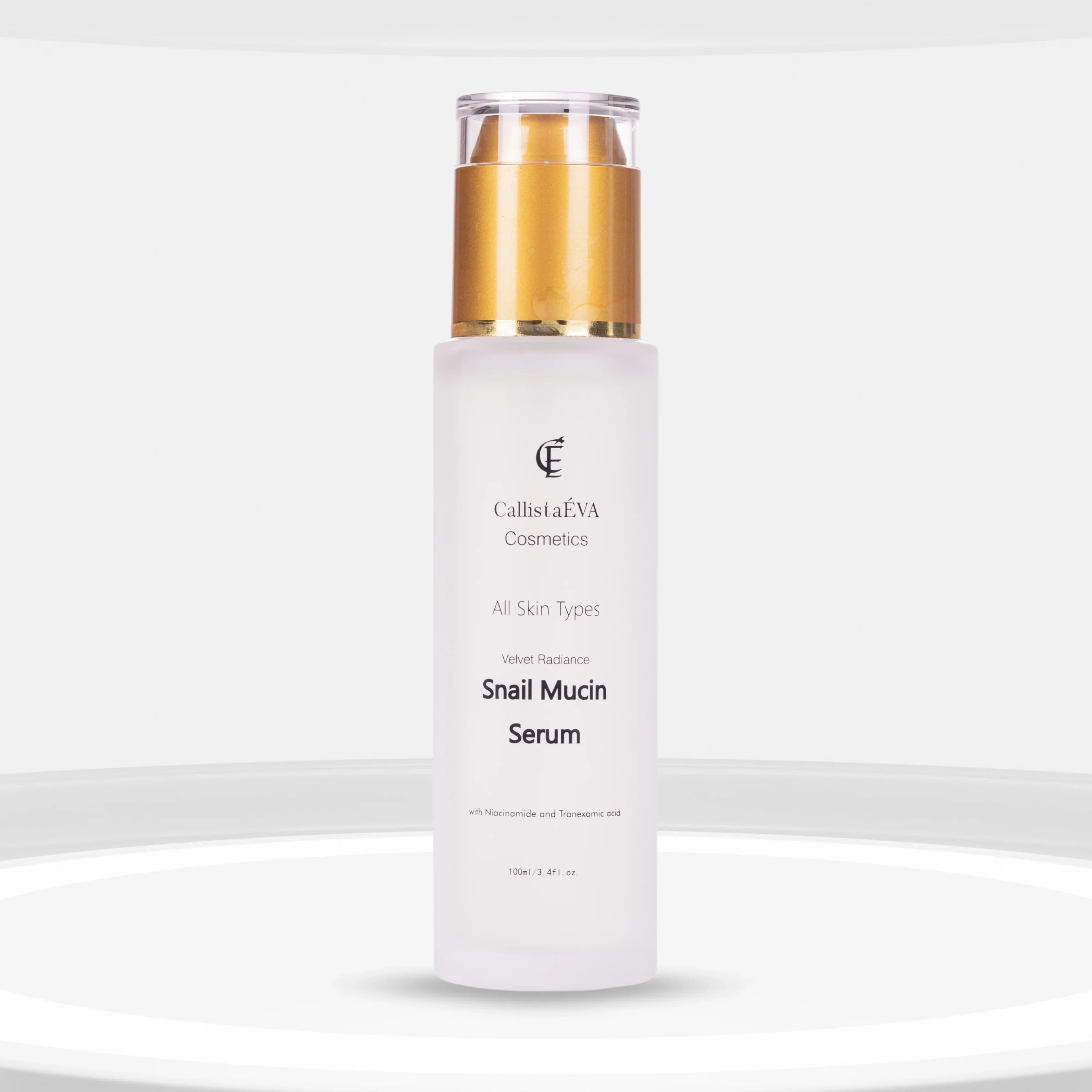 CallistaÉVA Snail Mucin Hydrating Face Serum - Niacinamide and Tranexamic Acid