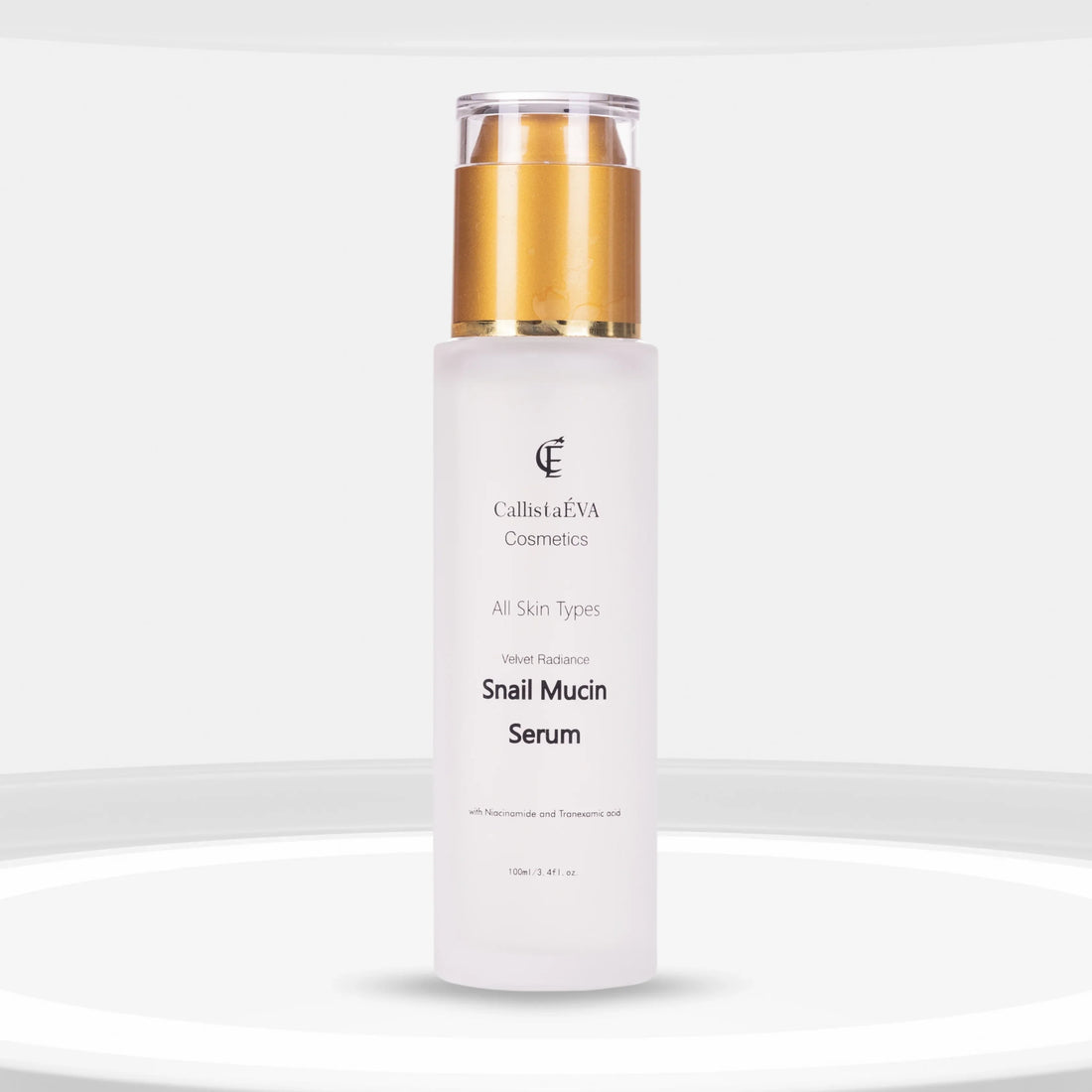CallistaÉVA Snail Mucin Hydrating Face Serum - Niacinamide and Tranexamic Acid