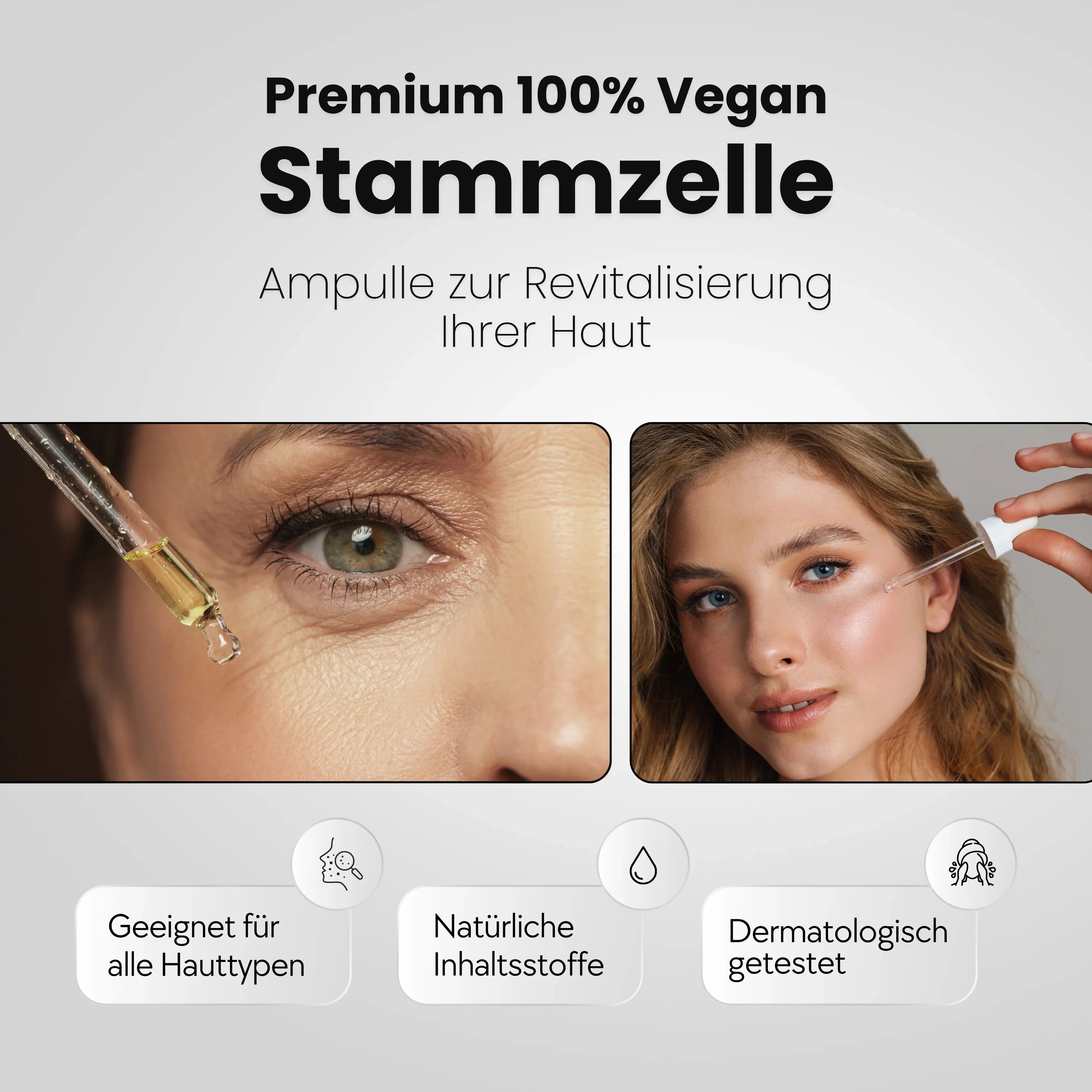 CallistaÉVA Stem Cell Exclusive Vegan Ampoule – Alpine Rose Stem Cells & Peptides for Firm-Radiant Skin