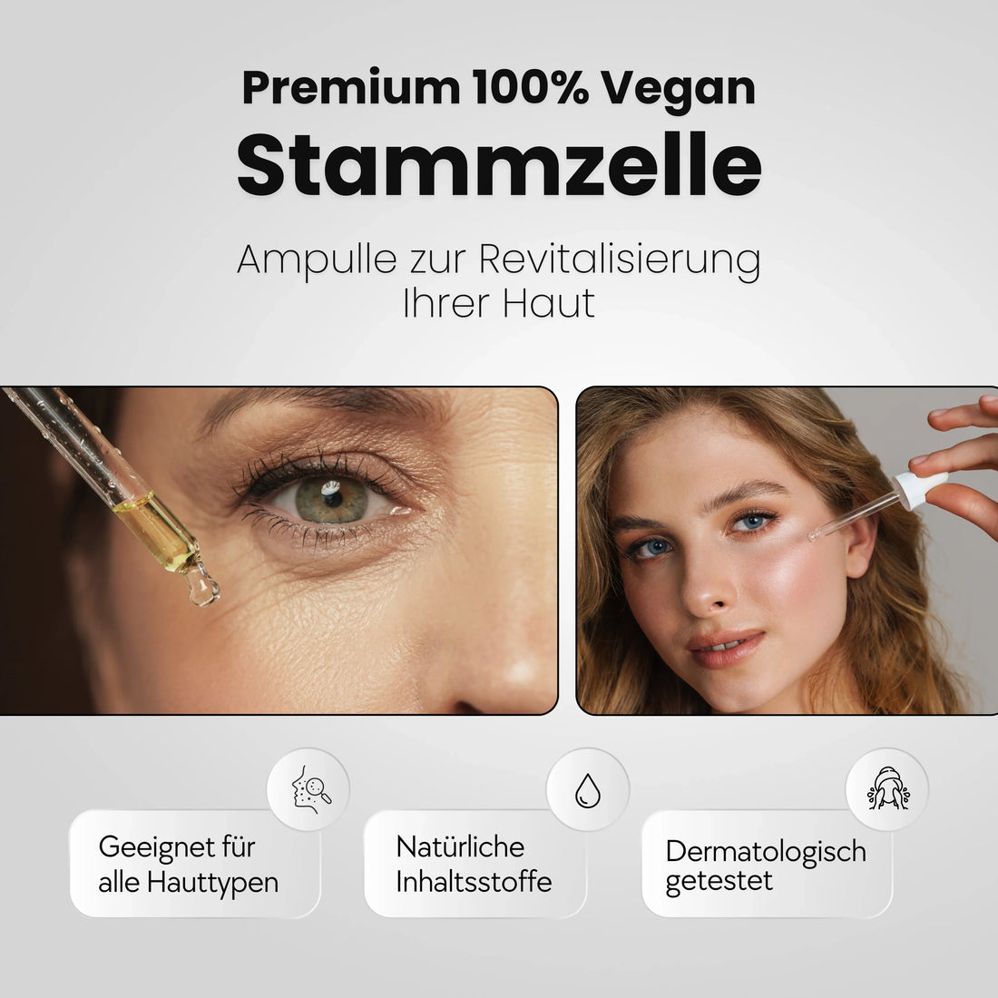 CallistaÉVA Stem Cell Exclusive Vegan Ampoule – Alpine Rose Stem Cells & Peptides for Firm-Radiant Skin