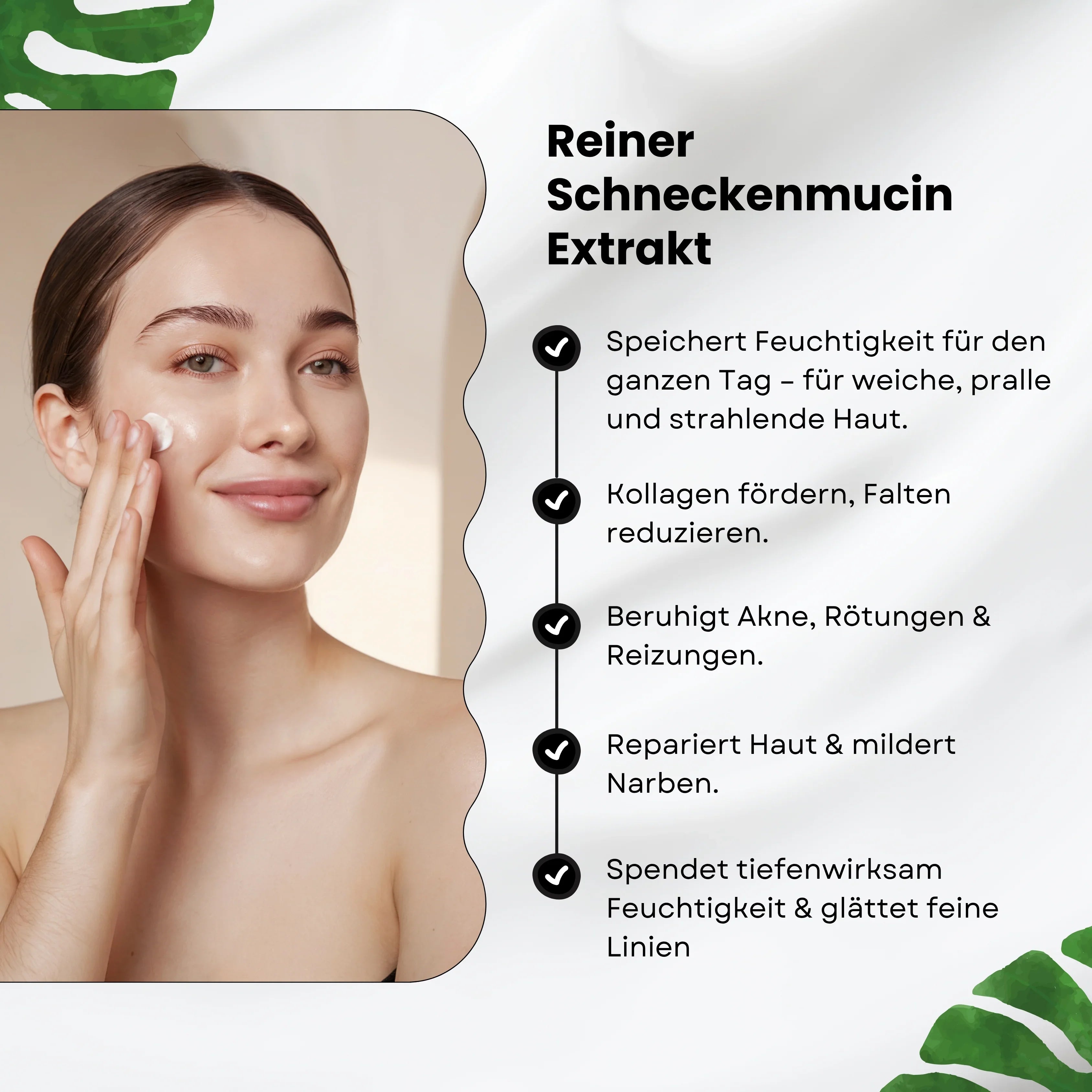 Snail Mucin Face Cream – Hydration, Anti-Aging & Skin Repair with Hyaluronic Acid & Peptides