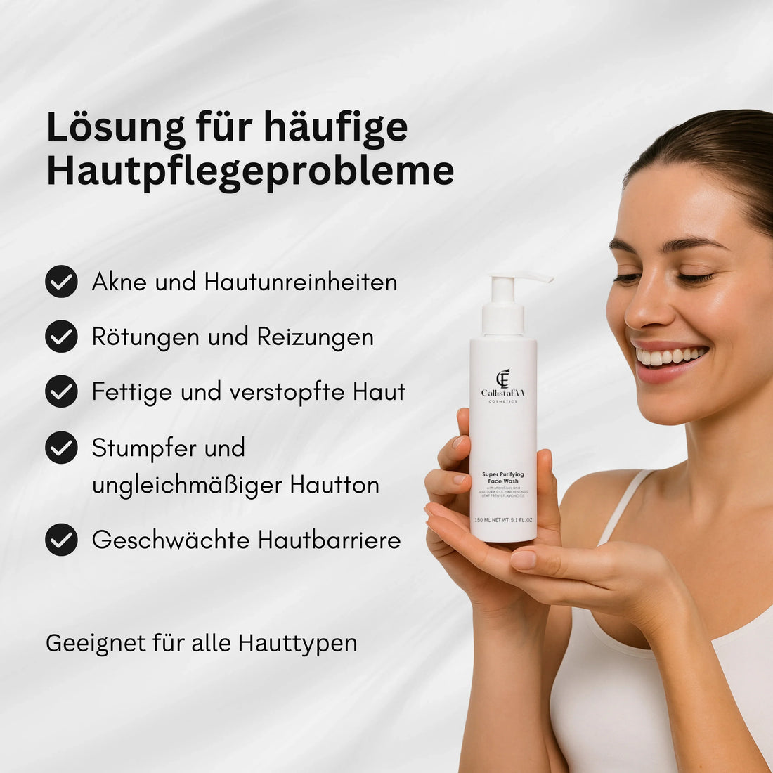 CallistaÉVA Super Purifying Face Wash – MicroSilver™ & Maclura Leaf for Oily, Acne-Prone Skin