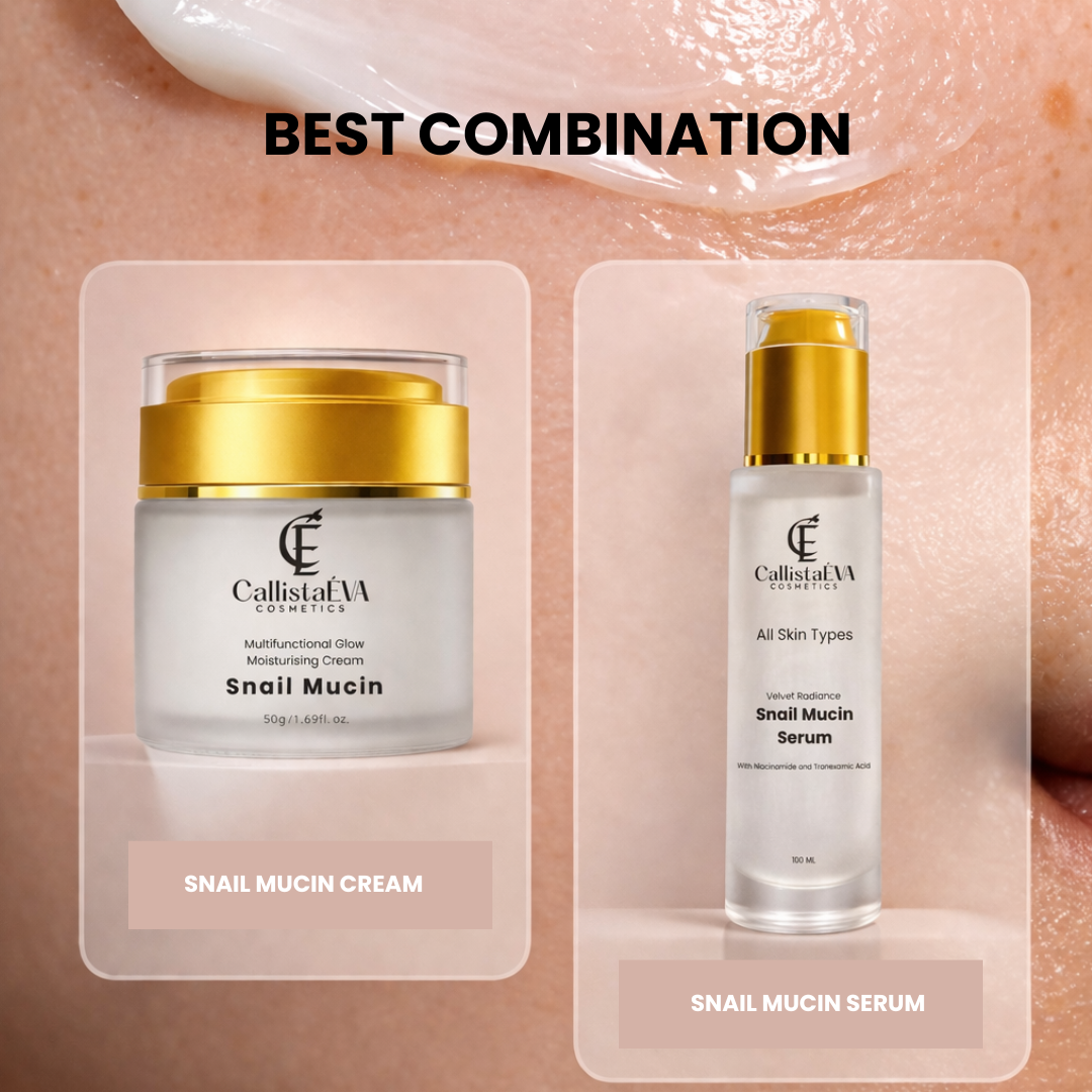Snail Mucin Cream with Ceramides & Peptides – Hydrating Barrier Repair, Anti-Aging Moisturizer- 50g