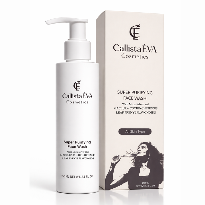 Super Purifying Face Wash – MicroSilver™ & Maclura Leaf for Impure, Oily, Acne-Prone Skin, & Sensitive Skin (150ml)