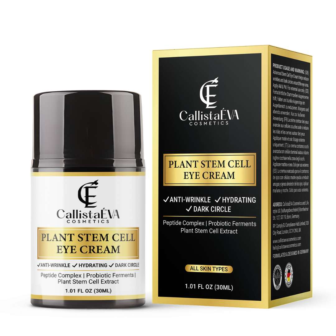 Hydrating Plant Stem Cell Eye Cream with Peptides, Botanical Extracts & Vitamin E for Firmer-Looking Eyes