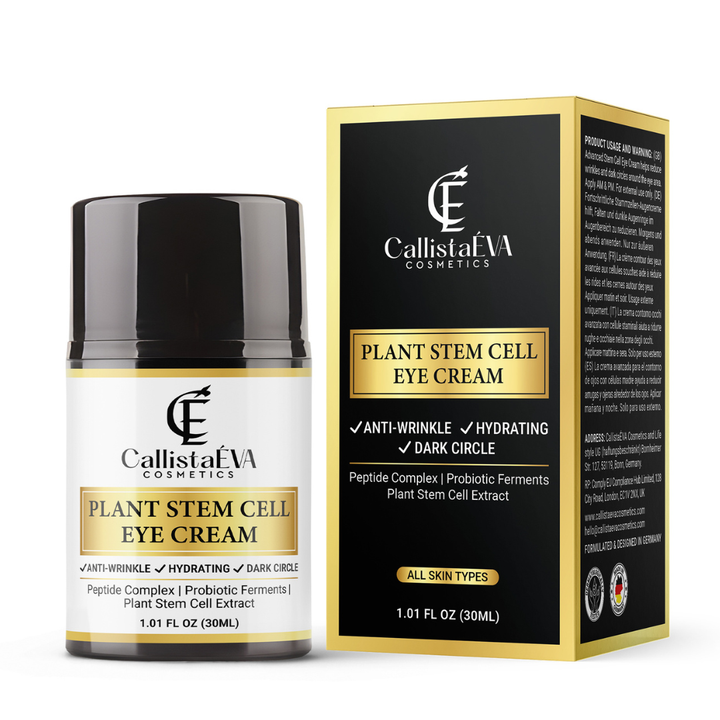 Hydrating Plant Stem Cell Eye Cream with Peptides, Botanical Extracts & Vitamin E for Firmer-Looking Eyes