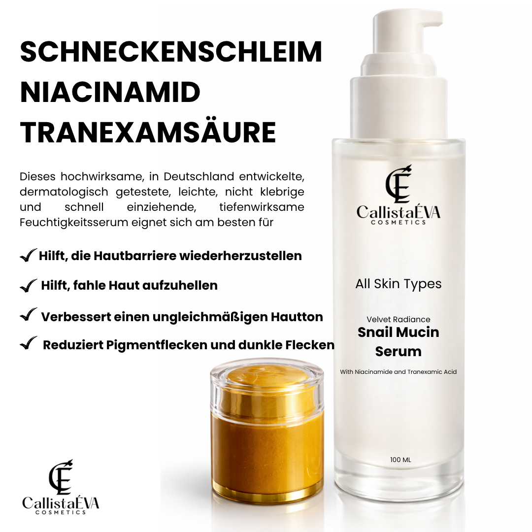 Snail Extract Serum with Tranexamic Acid & Niacinamide – Hydrating, Brightening & Dark Spot Corrector (100 ml)