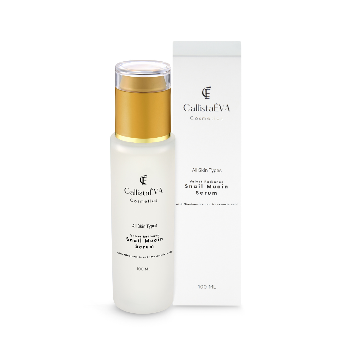 CallistaÉVA Snail Mucin Hydrating Face Serum - Niacinamide and Tranexamic Acid