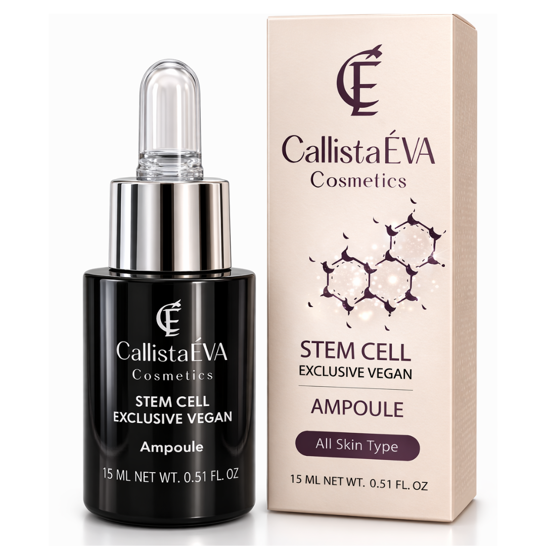 CallistaÉVA Stem Cell Exclusive Vegan Ampoule – Alpine Rose Stem Cells & Peptides for Firm-Radiant Skin