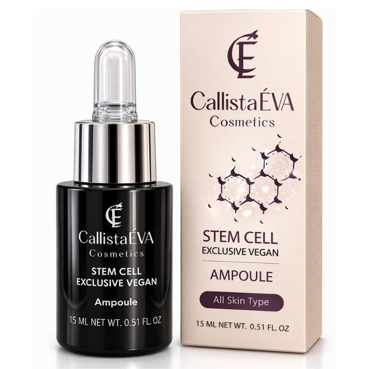 CallistaÉVA Stem Cell Exclusive Vegan Ampoule – Alpine Rose Stem Cells & Peptides for Firm-Radiant Skin