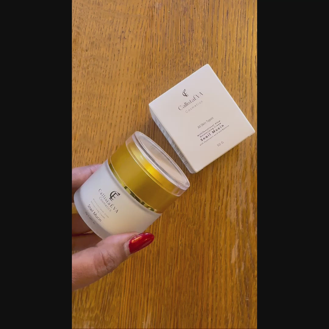 Snail Mucin Cream with Ceramides & Peptides – Hydrating Barrier Repair, Anti-Aging Moisturizer- 50g
